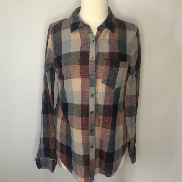 BKE Buckle shirt button up plaid Eased Medium - Picture 2 of 11
